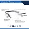Ge Safety Glasses, Anti-Scratch, Clear Lens, Gray Frame GE308C - alternate 4